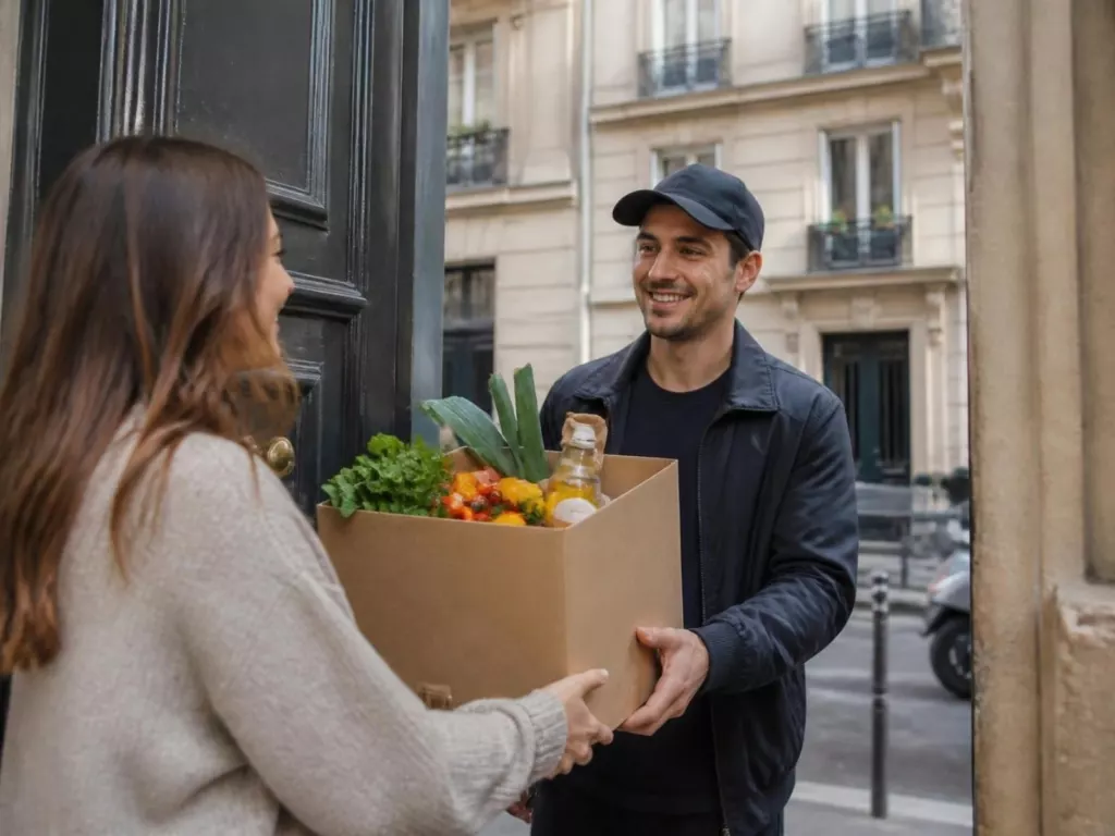 Livraison d’un colis de produits frais à Paris